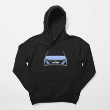 Z zepplin Hyundai İ20N Siyah Kapşonlu Sweatshirt Hoodie