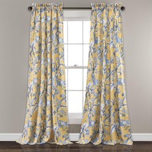 Str Store Perdeler Dolores Karartma Pencere Paneli Seti, Oturma Odası, Yemek Odası, Yatak Odası Için, 213,4 x 132,1 Cm, Sarı, 2 Adet