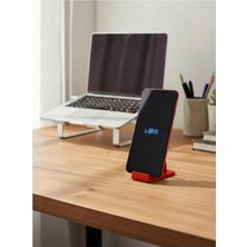 Str Store Mini Masa Üstü Cep Telefonu Tablet Tutucu Tutacağı Standı US-T004 4 4 * 4 * 4 cm (Kırmızı)