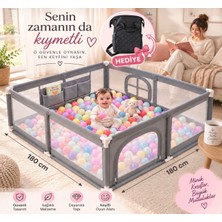 Avocado 180X180 Çocuk ve Bebek Oyun Alanı Seti Anne Çantası Hediye