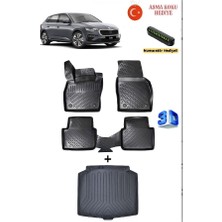 Ahlparts Skoda Scala 2019 Sonrası Uyumlu 3D Havuzlu Paspas ve Bagaj Havuzu Seti Asma Koku ve Numaratör Hediyeli
