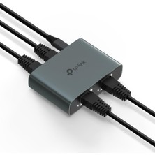 Str Store EH310 | 1’e 3 Gigabit Ethernet Splitter | 1000 Mbps | Tak & Çalıştır | 4 Adet Gigabit Port | Alüminyum Kasa | Cat 8/7/6/5e Uyumlu | Usb-C Güç Destekli