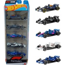 Hot Wheels Formula 1 5'li Araba Seti JKG12 1:64 Die-Cast Model Araba