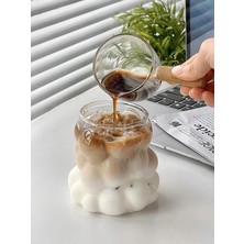 Vivien Home 350 ml Isıya Dayanıklı Borosilikat Boncuk Şekilli Kahve ve Sunum Bardağı