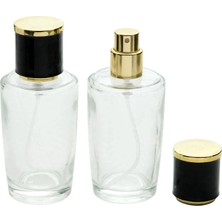 Parfüm Şişesi 50 ml 5 Adet Konik Silindir Şişe Kolay Kapama
