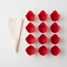 Bens Kırmızı Tulip 200 Adet-Çok Kullanımlık Krema Torbası