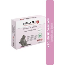 Mally Pet Professionel Pet Care Spot-On Solution Kedi Pire Dış Parazit Deri Bakımı Için Bitkisel Damla Seti 5 Tüp