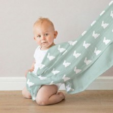 Str Store Müslin Bebek Örtüsü - Mono Lapin Matcha Green