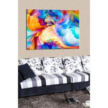 Str Store Talya Tablo Kanvas Tablo Talya Modern Renkli Soyut 50 x 35 NO-198