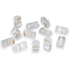 Str Store S-Link COB8P 50'li Paket Cat5 Cat6 RJ45 Jack Ethernet Internet Modem Kablosu Soketi Network Tüm Cat5 Cat6 Uyumlu Soket RJ45 Jack