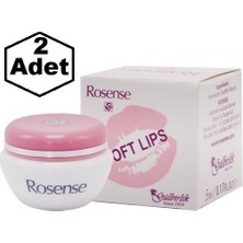 Rosense Soft Lips Dudak Vazelini 5 ml 2 Adet Yumuşak ve Nemlendirici Özelliği ile Dudak Bakımı