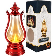 EstoreBox PM-38887 Nostaljik LED Mini Lambası Tasarımlı Pilli Dekoratif Aydınlatma