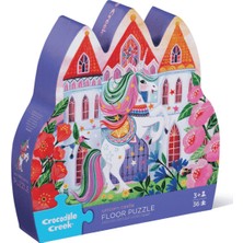 Crocodile Creek Dekoratif Puzzle - 36 Parça - Unicorn Kalesi