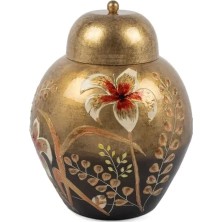 Mikasa Moor Altın Çiçekli Kapaklı Küp 37X44CM