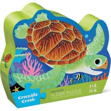 Crocodile Creek Dekoratif Puzzle - 36 Parça - Su Kaplumbağası