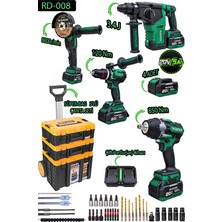 RUDİGER Rudiger RD-008 4’lü Profesyonel Set + Superbag 3’lü Takım Çantası