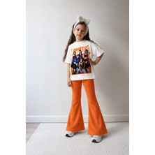 Belya Kids Wear Kız Çocuk Oversize Kalıp Belya Kids Tasarım Manifest 51 Taytlı Alt Üst Takım