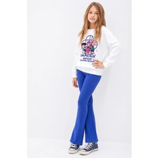 Belya Kids Wear Kız Çocuk Tam Kalıp Üst Oversize Alt Taytlı Hun Tasarım 232 Alt Üst Takım