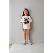 Belya Kids Wear Kız Çocuk Oversize Kalıp Belya Kids Tasarım Manifest 44 Taytlı Alt Üst Takım