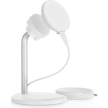 Str Store Halolock Shift Kablosuz Şarj Cihazı, Magsafe Şarj Istasyonu ile Uyumlu, Magsafe Şarj Cihazı, 2 Şarj Modu, Çıkarılabilir Hızlı Şarj Pedi, Kılıfsız iPhone 14/13/12 Serisi ve Manyetik Kılıflar Için