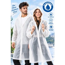 Neffo Unisex Su Geçirmez Kapüşonlu Yağmurluk, Hafif ve Katlanabilir Yağmur Pançosu, Rüzgar Geçirmez