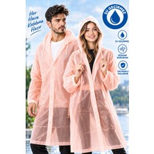 Neffo Unisex Su Geçirmez Kapüşonlu Yağmurluk, Hafif ve Katlanabilir Yağmur Pançosu, Rüzgar Geçirmez