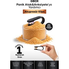 Glow White Bakır Destekli Stres Önleme,Baş Ağrısı Gidermeye Yardımcı Akupresür Klips Gbox- Saf Bakır - Siyah