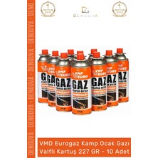 Denguva #ocakgazı Taşınabilir Pürmüz Propan Bütan Vmf Eurogaz Kamp Ocak Gazı Valfli Kartuş 227GR 10 Adet