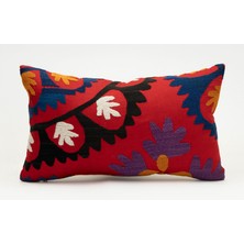 Kilim Wholesale Suzani Kumaştan Yapılmış Kırlent Kılıfı, 30X50 cm