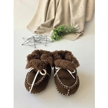 Panfilia %100 Kuzu Derisi Bebek Panduf / Kız Erkek Unisex Bebek Bot / Ayakkabı / Patik