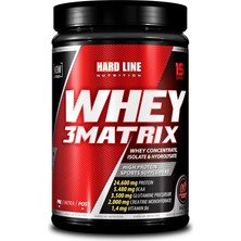 Hardline Nutrition Whey 3 Matrix Çilekli Protein Tozu 454 Gr 24.1 Gr Protein İçerir