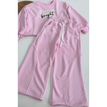 Noble Kids Kız Çocuk Baskılı Pembe Eşofman Takımı