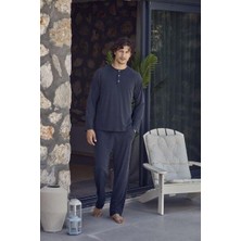 Cossy By Aqua Erkek Indigo Pijama Takım 27431