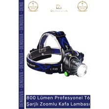 Denguva #kafalambası Güçlü PSXQ19 T6 Orjinal 800 Lümen Profesyonel T6 Şarjlı Zoomlu Kafa Lambası