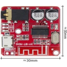 Str Store Bluetooth 4.1 Ses Alıcı (Audio) Modülü - Kablosuz Stereo Müzik Modülü - Kırmızı
