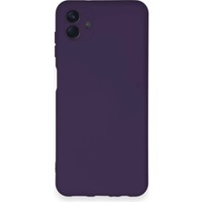Samsung Galaxy A04 Uyumlu Kılıf Nano Içi Kadife Silikon - Mor