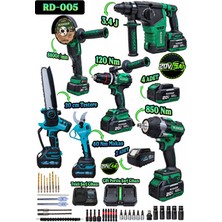 RUDİGER Rudiger RD-005 Profesyonel 4lü Set+ 2li Testere-Makas Seti