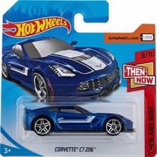Hot Wheels Corvette C7 Z06 - Mavi - 2018 - FKB16 - 1/64