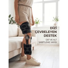 Str Store Ayarlanabilir Açı Kontrollü Dizlik Yan Destekli Menteşeli Diz Sabitleme Aparatı