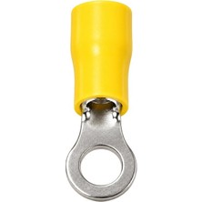 Powermaster PM-39080 4-6mm2 Kesit 26X8X9MM Soket Sarı Izoleli Kablo Pabucu (100'LÜ Paket)
