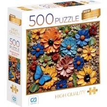 Fantastik Store Mozaik Çiçekler Puzzle 500