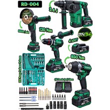 RUDİGER Rudıger RD-004 Profesyonel 4lü Set+ 216 Parça Lokma Takımı