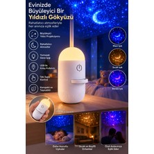 Luord - Store Çocuk Odası Için Yıldızlı Gökyüzü Projeksiyon Gece Lambası - Lisinya
