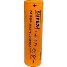 Str Store ICR18650-2600F-5C Li-Ion 3.7V 2600MAH 5c Deşarj Akımı Düz Kafa Pil
