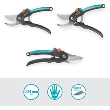 Str Store Secateurs Premiumcut Flex, Bypass, Yeşil Ahşap Için Bahçe Budama Makinesi, 24 mm Kesme Çapı, Ergotec Yumuşak Kavrama Sapları, Hassas Taşlanmış Çelik Bıçaklar, Powercoating (12242-20)