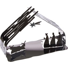 Str Store BM09 Bark Crib Beşik, Paslanmaz Çelik 18/10, Altın Çelik