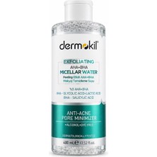 Dermokil Exfoliating Aha + Bha Niacinamide Micellar Makyaj Temizleme Suyu 400 ml