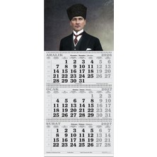 Keskin Color Keskin 2027-3 Aylık Spiralli Jumbo Denizci Takvim-Atatürk 1