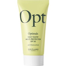 Oriflame Optimals Daily Glow Spf 50 Yüz Güneş Kremi Yağsız Beyaz Iz Bırakmaz 30 ml