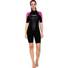Cressi Altum Lady Shorty Yüzme Elbisesi 3mm - Xl-Black - Pınk
